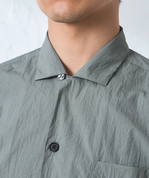 BAKER STREET / ベイカー・ストリート シャツ・ブラウス | コットンブレンドクリスピーナイロンシャツ | 詳細6