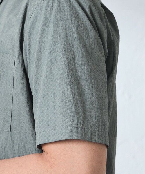 BAKER STREET / ベイカー・ストリート シャツ・ブラウス | コットンブレンドクリスピーナイロンシャツ | 詳細7