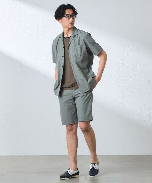 BAKER STREET / ベイカー・ストリート シャツ・ブラウス | コットンブレンドクリスピーナイロンシャツ | 詳細1