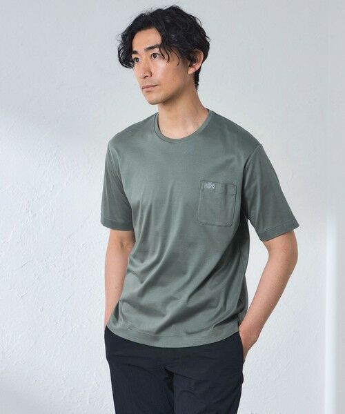 BAKER STREET / ベイカー・ストリート カットソー | 【吸水速乾】40GポンチクルーネックTシャツ(グレー1)