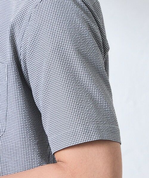 BAKER STREET / ベイカー・ストリート シャツ・ブラウス | Dot Airサッカーシャツ | 詳細6