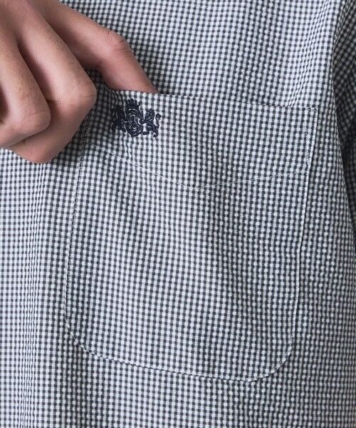 BAKER STREET / ベイカー・ストリート シャツ・ブラウス | Dot Airサッカーシャツ | 詳細8