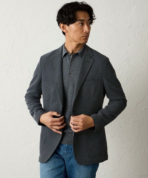 BAKER STREET / ベイカー・ストリート その他アウター | 【ウォッシャブル】小紋ジャカードジャケット | 詳細13
