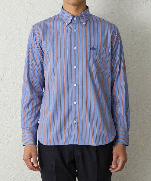 BAKER STREET / ベイカー・ストリート シャツ・ブラウス | マルチストライプシャツ(2L・3Lあり) | 詳細4