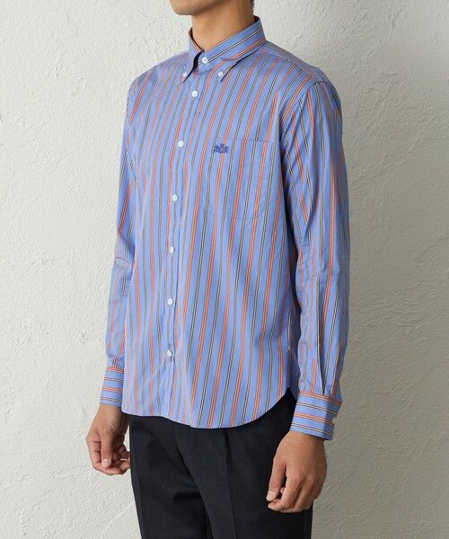 BAKER STREET / ベイカー・ストリート シャツ・ブラウス | マルチストライプシャツ(2L・3Lあり) | 詳細5