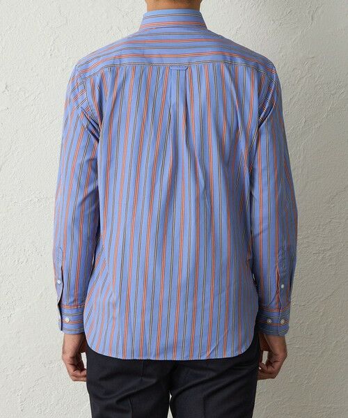 BAKER STREET / ベイカー・ストリート シャツ・ブラウス | マルチストライプシャツ(2L・3Lあり) | 詳細6