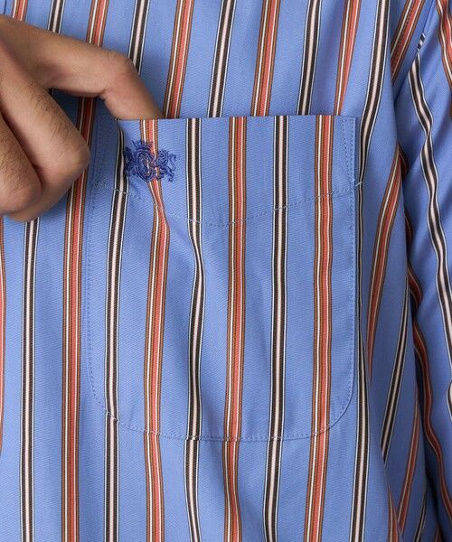 BAKER STREET / ベイカー・ストリート シャツ・ブラウス | マルチストライプシャツ(2L・3Lあり) | 詳細7