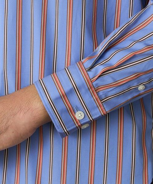 BAKER STREET / ベイカー・ストリート シャツ・ブラウス | マルチストライプシャツ(2L・3Lあり) | 詳細8