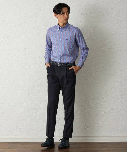 BAKER STREET / ベイカー・ストリート シャツ・ブラウス | マルチストライプシャツ(2L・3Lあり) | 詳細2