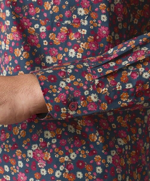 BAKER STREET / ベイカー・ストリート シャツ・ブラウス | フラワープリントシャツ(2L・3Lあり) | 詳細5