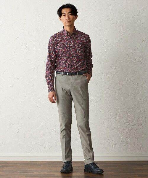 BAKER STREET / ベイカー・ストリート シャツ・ブラウス | フラワープリントシャツ(2L・3Lあり) | 詳細1