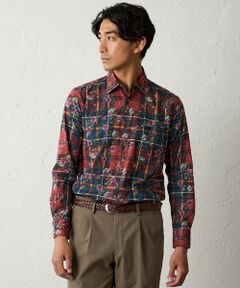 BAKER STREET / ベイカー・ストリート シャツ・ブラウス | タータン×フラワープリントシャツ