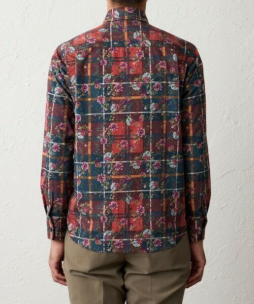 BAKER STREET / ベイカー・ストリート シャツ・ブラウス | タータン×フラワープリントシャツ | 詳細5