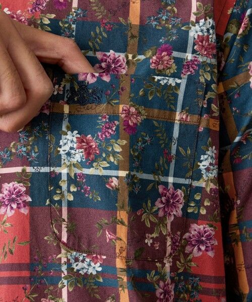 BAKER STREET / ベイカー・ストリート シャツ・ブラウス | タータン×フラワープリントシャツ | 詳細6