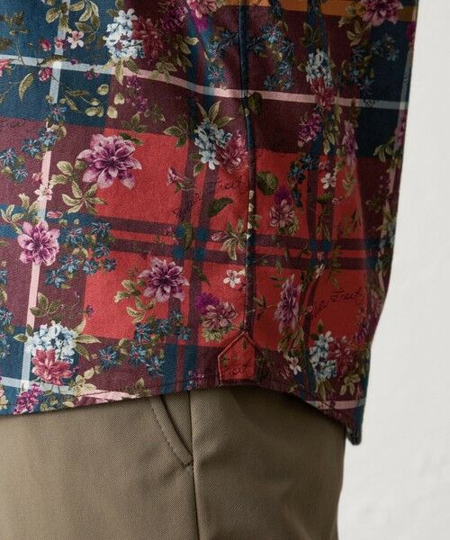 BAKER STREET / ベイカー・ストリート シャツ・ブラウス | タータン×フラワープリントシャツ | 詳細7