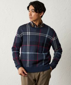 BAKER STREET / ベイカー・ストリート ニット・セーター | 【ウォッシャブル】タータンジャカードニット