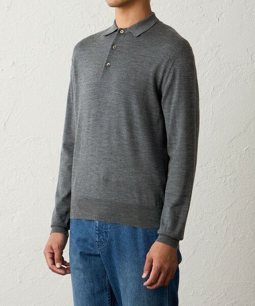 BAKER STREET / ベイカー・ストリート ニット・セーター | 【ウォッシャブル】WOOLBRID ニットポロシャツ | 詳細6