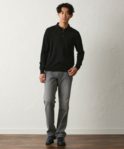 BAKER STREET / ベイカー・ストリート ニット・セーター | 【ウォッシャブル】WOOLBRID ニットポロシャツ | 詳細4