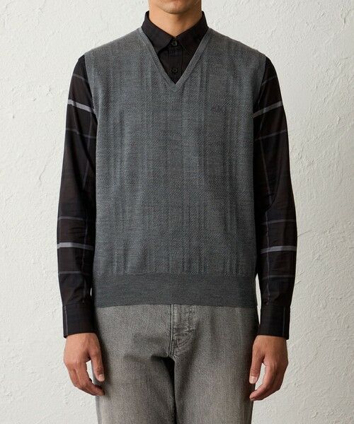 BAKER STREET / ベイカー・ストリート ニット・セーター | 【ウォッシャブル】WOOLBRID Vネックベスト | 詳細3