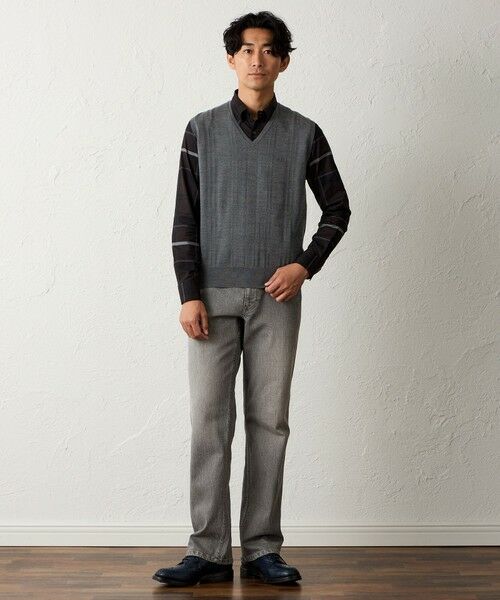 BAKER STREET / ベイカー・ストリート ニット・セーター | 【ウォッシャブル】WOOLBRID Vネックベスト | 詳細1