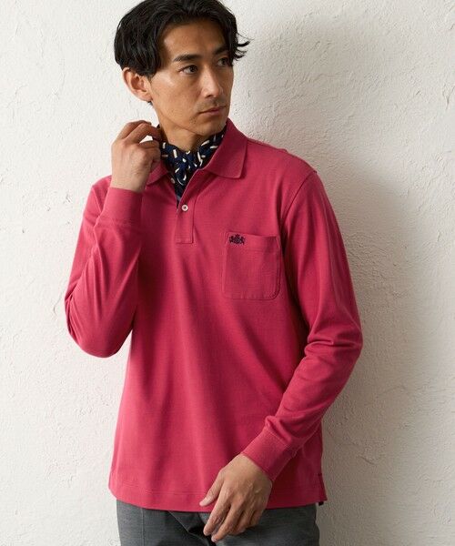 BAKER STREET / ベイカー・ストリート カットソー | ロングスリーブポロシャツ(ピンク5)