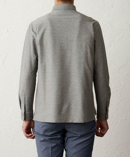 BAKER STREET / ベイカー・ストリート カットソー | デニム調ロングスリーブポロシャツ | 詳細5