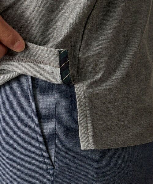BAKER STREET / ベイカー・ストリート カットソー | デニム調ロングスリーブポロシャツ | 詳細9