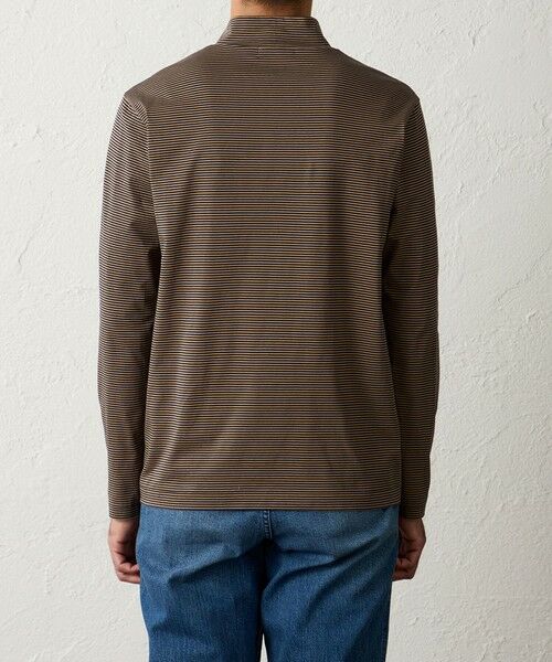 BAKER STREET / ベイカー・ストリート カットソー | マイクロボーダーモックネックTシャツ | 詳細5