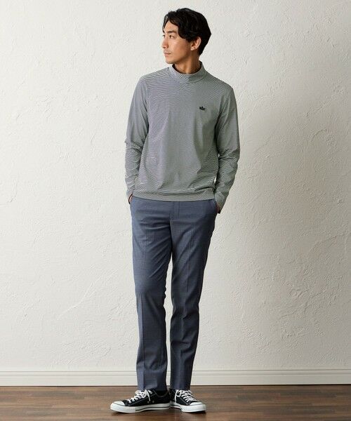 BAKER STREET / ベイカー・ストリート カットソー | マイクロボーダーモックネックTシャツ | 詳細1