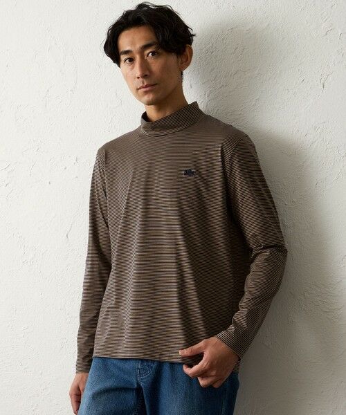 【新品・タグ付き】BRIEFING メンズ モックネック ネオン ボーダー L 新品・タグ付き】BRIEFING メンズ モックネック ネオン ボーダー