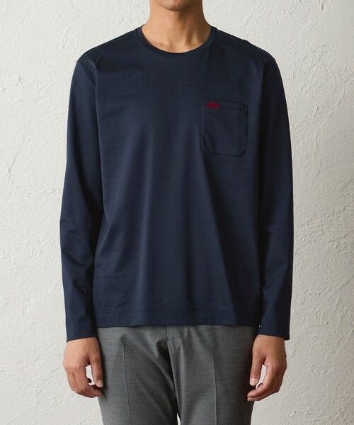 BAKER STREET / ベイカー・ストリート カットソー | ポンチクルーネックロングTシャツ | 詳細3