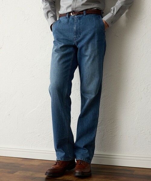 BAKER STREET / ベイカー・ストリート その他パンツ | 【ウォッシャブル】ストレートデニム(ブルー4)