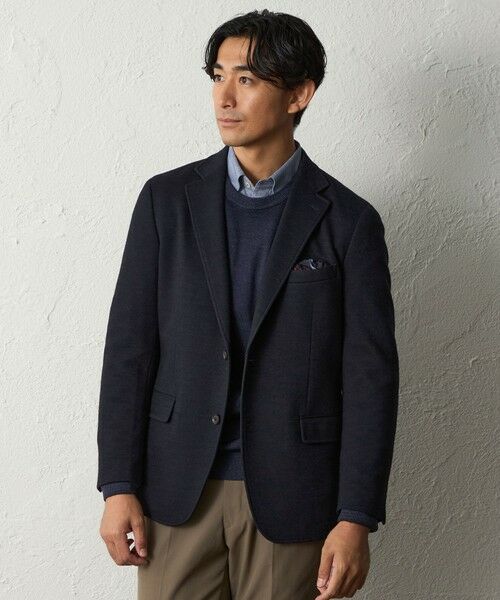 BAKER STREET / ベイカー・ストリート その他アウター | 【セットアップ対応可能】杢ジャージージャケット(2L・3Lあり)(ネイビー2)