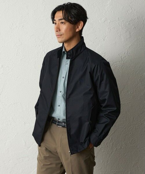 BAKER STREET/ベイカー・ストリート 【はっ水】【ウォッシャブル】T/Cツイルハリントンジャケット ネイビー2 L BAKER STREET/ベイカー・ストリート 【はっ水】【ウォッシャブル】T/Cツイルハリントンジャケット ネイビー2 L