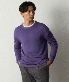 BAKER STREET / ベイカー・ストリート ニット・セーター | スノー加工クルーネックニット(2L・3Lあり)