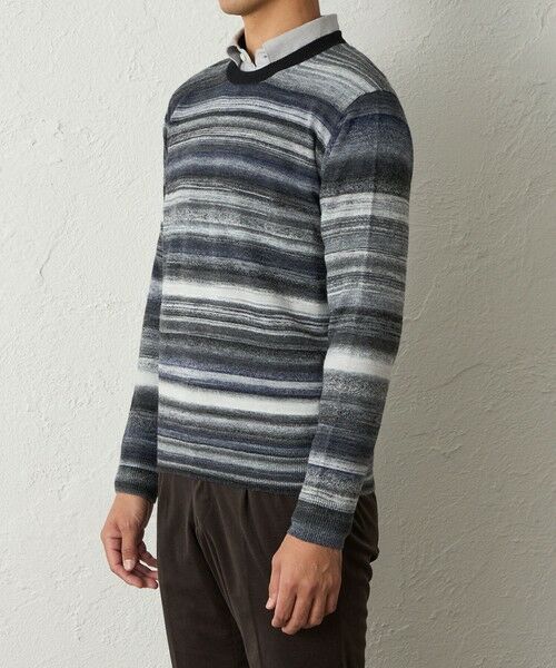 BAKER STREET / ベイカー・ストリート ニット・セーター | カスリクルーネックニット | 詳細3