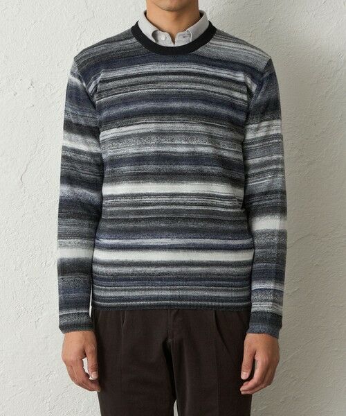 BAKER STREET / ベイカー・ストリート ニット・セーター | カスリクルーネックニット | 詳細2