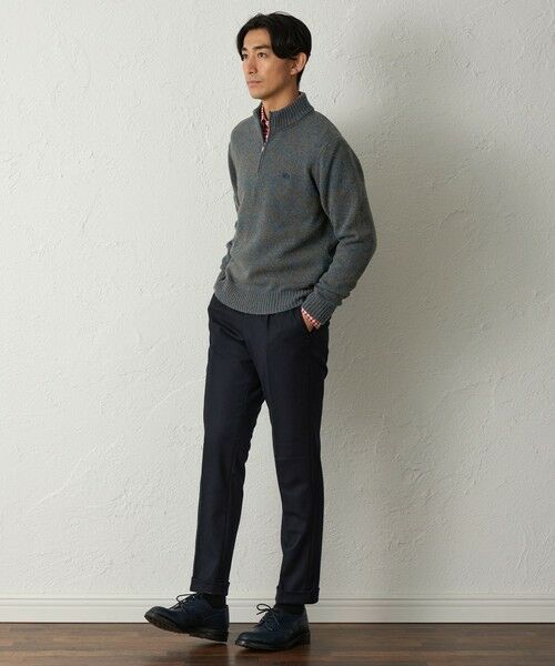 BAKER STREET / ベイカー・ストリート ニット・セーター | メランジハーフジップニット(2L・3Lあり) | 詳細3