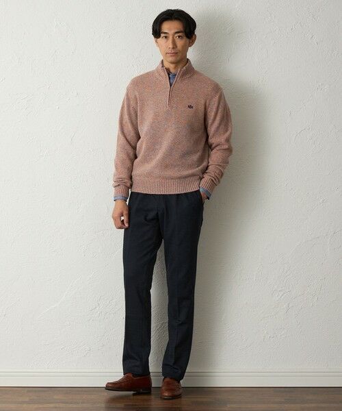 BAKER STREET / ベイカー・ストリート ニット・セーター | メランジハーフジップニット(2L・3Lあり) | 詳細4