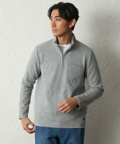 BAKER STREET / ベイカー・ストリート カットソー | 【ウォッシャブル】スタンドハーフジップトレーナー