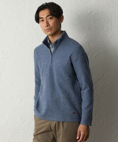 BAKER STREET / ベイカー・ストリート カットソー | 【ウォッシャブル】スタンドハーフジップトレーナー
