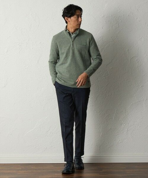 BAKER STREET / ベイカー・ストリート カットソー | 【ウォッシャブル】スタンドハーフジップトレーナー | 詳細3