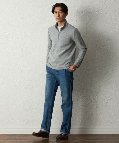 BAKER STREET / ベイカー・ストリート カットソー | 【ウォッシャブル】スタンドハーフジップトレーナー | 詳細1