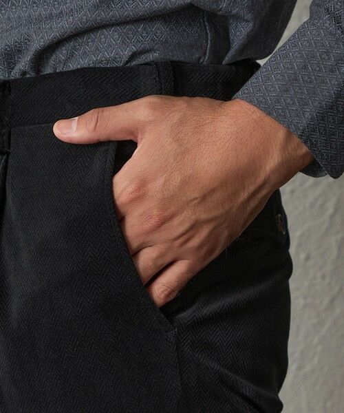 BAKER STREET / ベイカー・ストリート その他パンツ | 【セットアップ対応可能】【Adjustable Fit】ポリエステルヘリンボーンパンツ | 詳細7