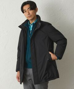 【BLACK OF BLACKs】【はっ水】3レイヤーナイロンパディングコート