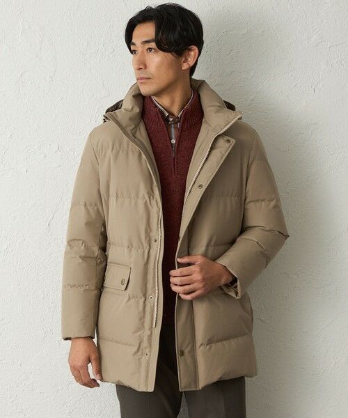BAKER STREET/ベイカー・ストリート 【はっ水】3レイヤーポリエステルロングダウンコート(2L・3Lあり) ベージュ2 S BAKER STREET/ベイカー・ストリート 【はっ水】3レイヤーポリエステルロングダウンコート(2L・3Lあり) ベージュ2 S