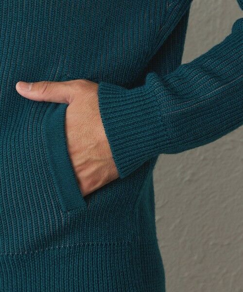 BAKER STREET / ベイカー・ストリート ニット・セーター | ストライプタックフルジップアップニット | 詳細8