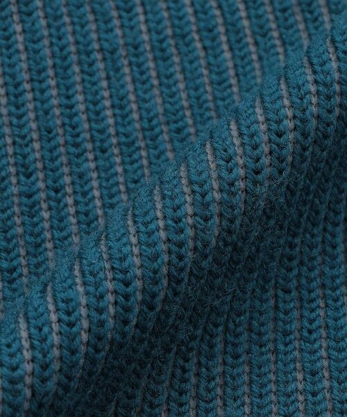 BAKER STREET / ベイカー・ストリート ニット・セーター | ストライプタックフルジップアップニット | 詳細9