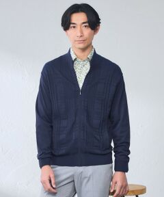 BAKER STREET / ベイカー・ストリート ニット・セーター | 【予約】【ウォッシャブル】シャドータータンフルジップニット