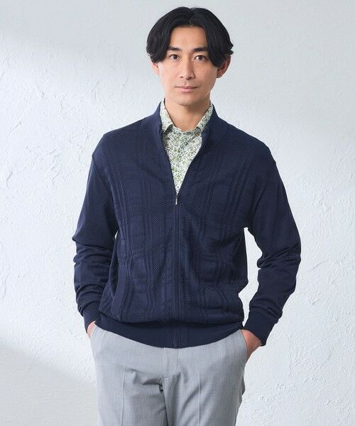 BAKER STREET / ベイカー・ストリート ニット・セーター | 【予約】【ウォッシャブル】シャドータータンフルジップニット | 詳細1